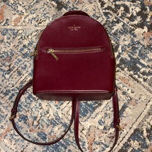 Small Kate Spade Burgundy Backpack